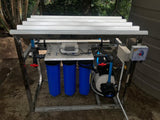 Water purification unit for rainwater harvesting 
